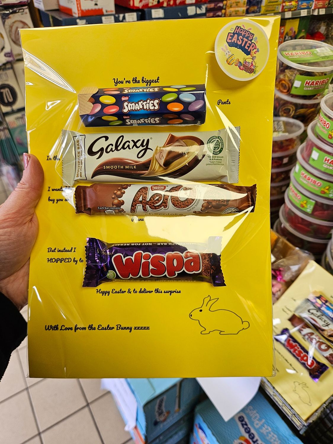 Easter chocolate card