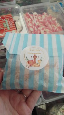 Communion blue 100g bag of jellies