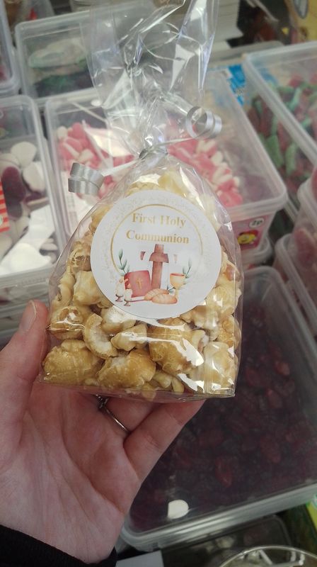 Communion popcorn bag