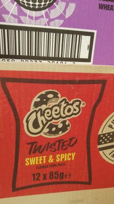 Cheetos twisted sweet &amp; spicy (12 x 85g UK)