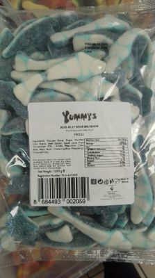 Yummys sour sharks 1kg