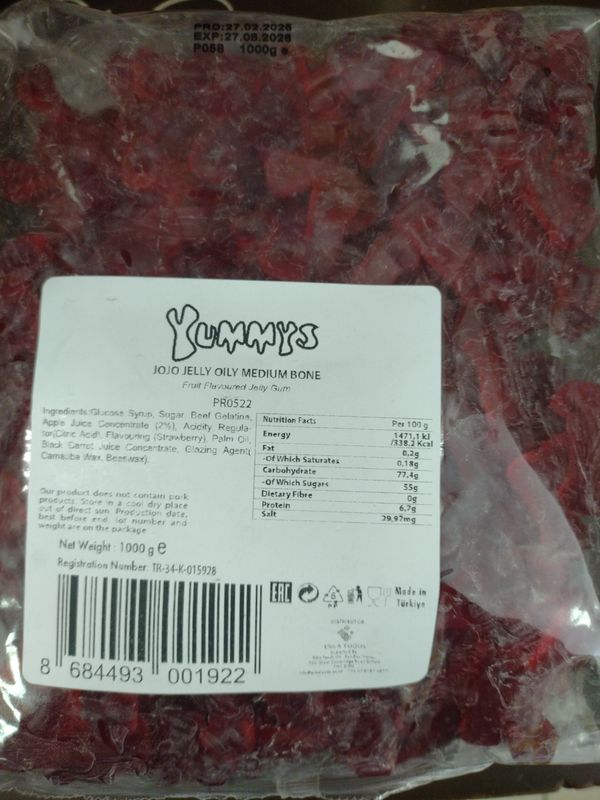 Yummys medium bones 1kg