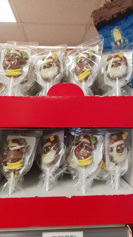 Christmas Novelty Choc Lollipop