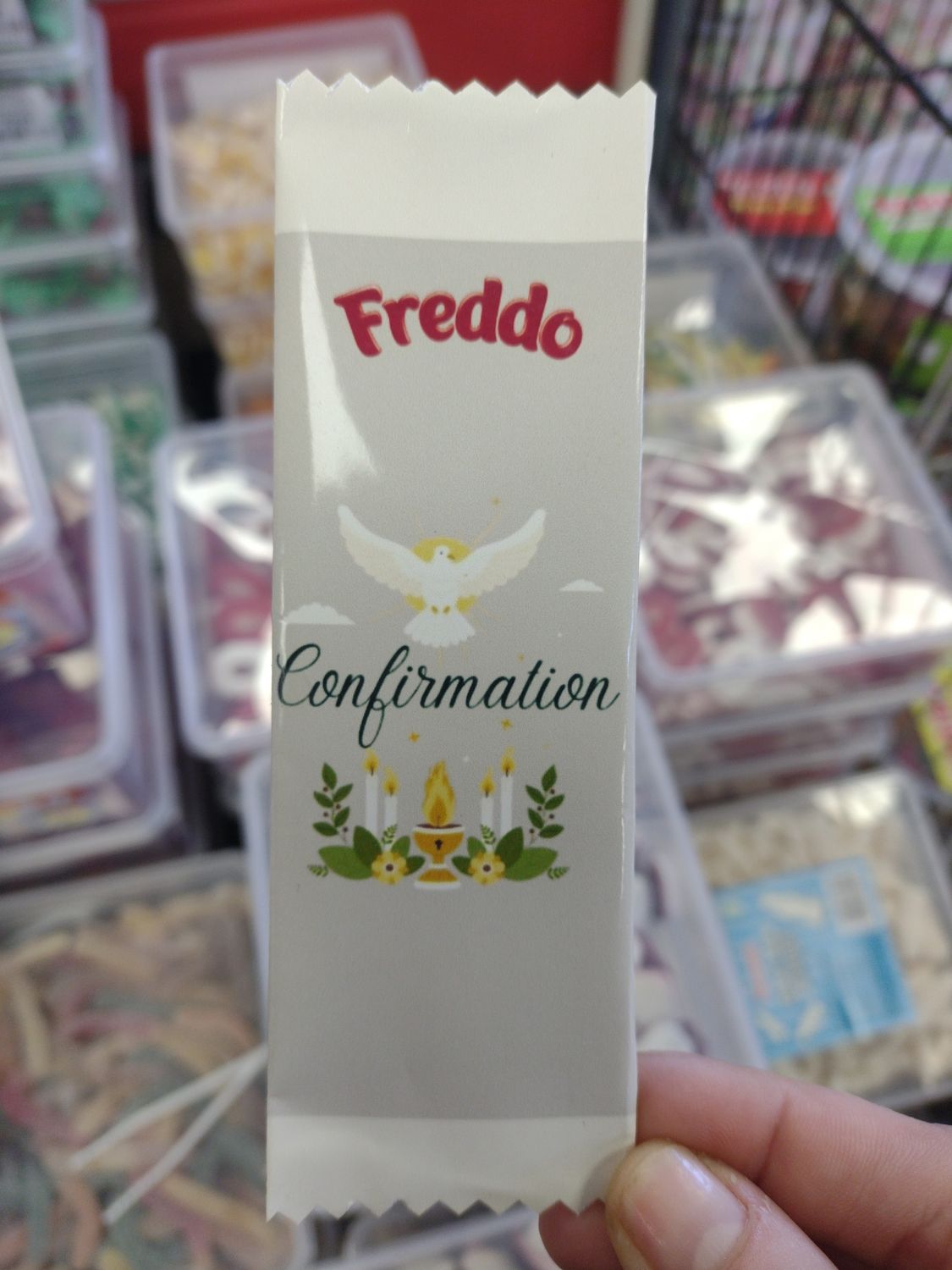 Confirmation freddo bar