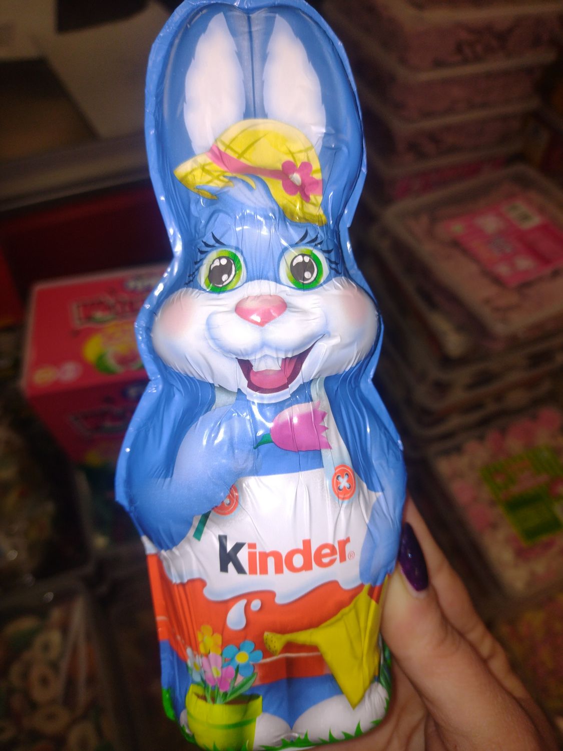 Kinder bunny hollow figure
