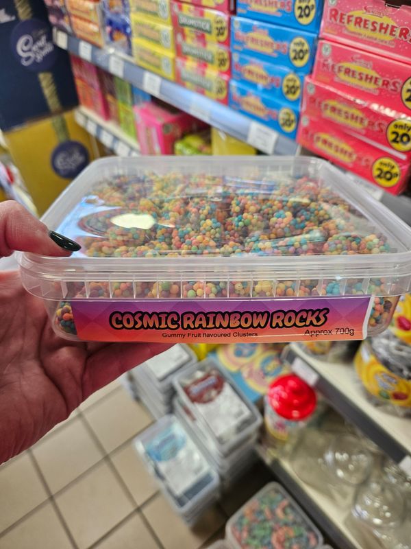 Cosmic rainbow rocks