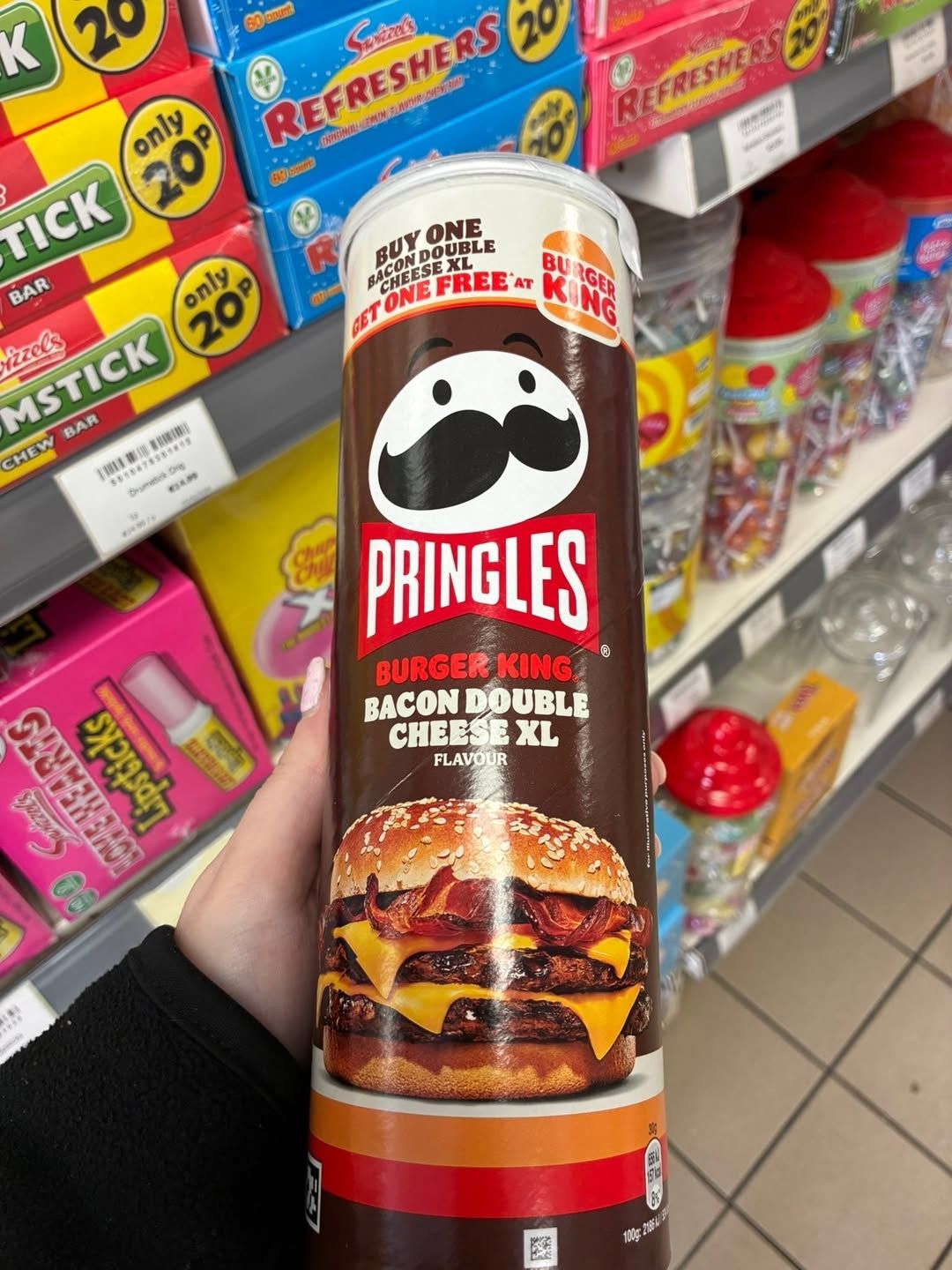 Bacon double cheese pringles