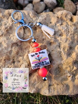 Sassy book Keychain