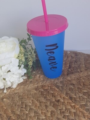 CCKC - Blue with Pink lid and Straw