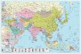 ASIA MAP - 99cm x 66cm - Rolled