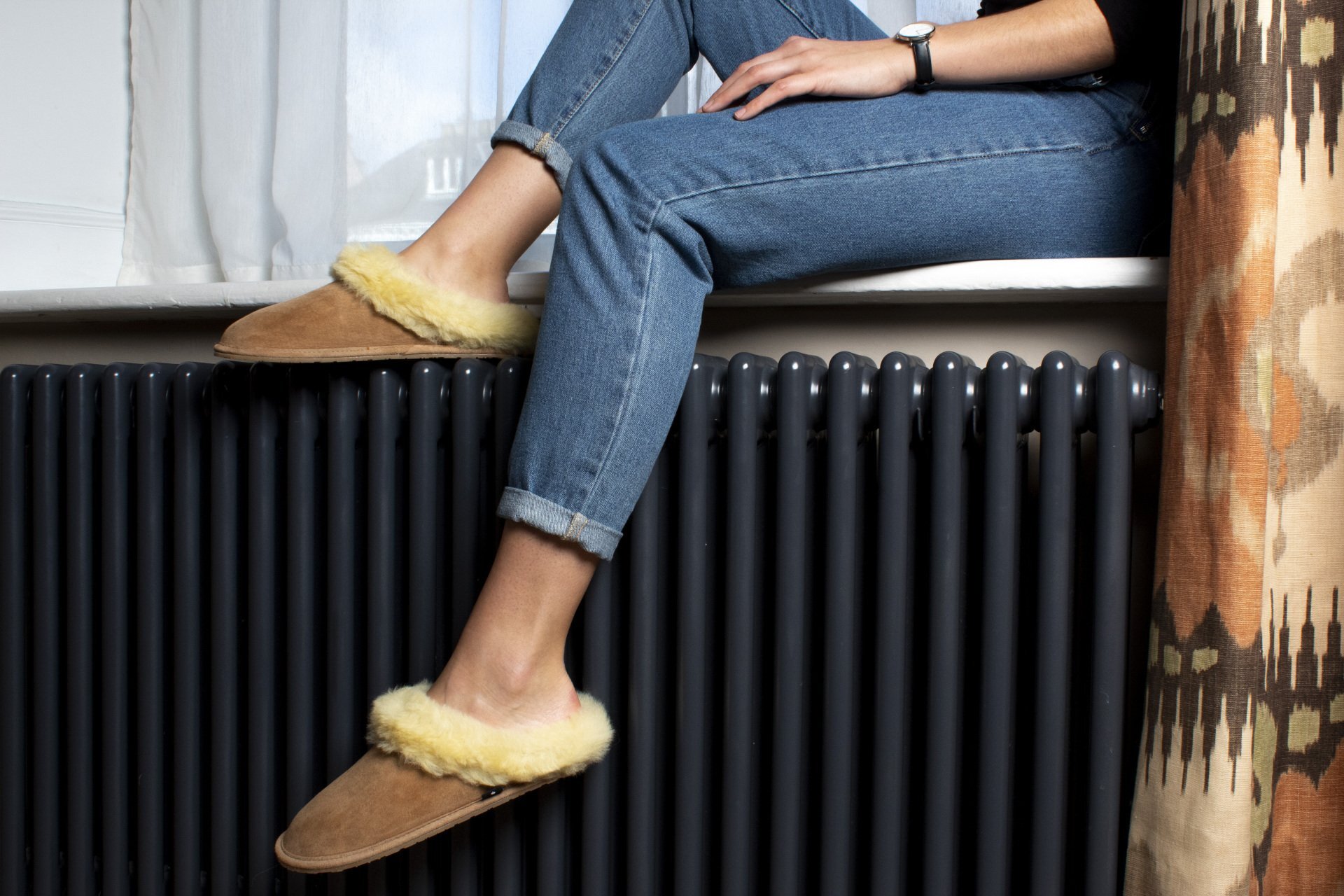 Womens Ella Beige Slippers