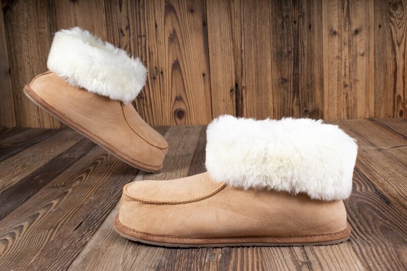 Mens Bootee Beige Slippers