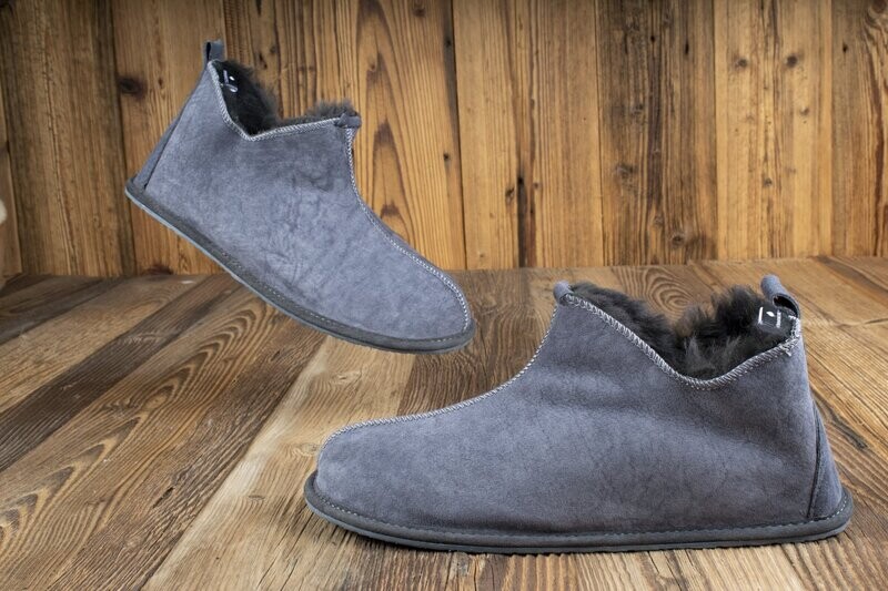 Mens Santa Grey Slippers