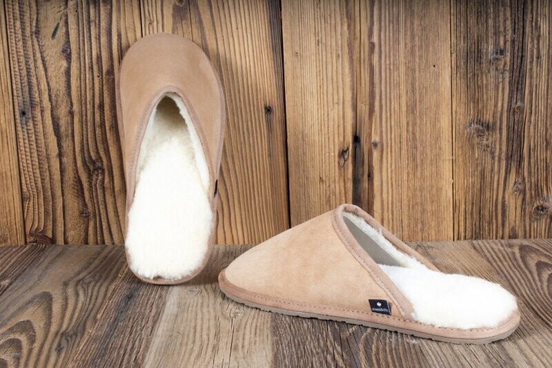 Mens Joseph Beige Slippers