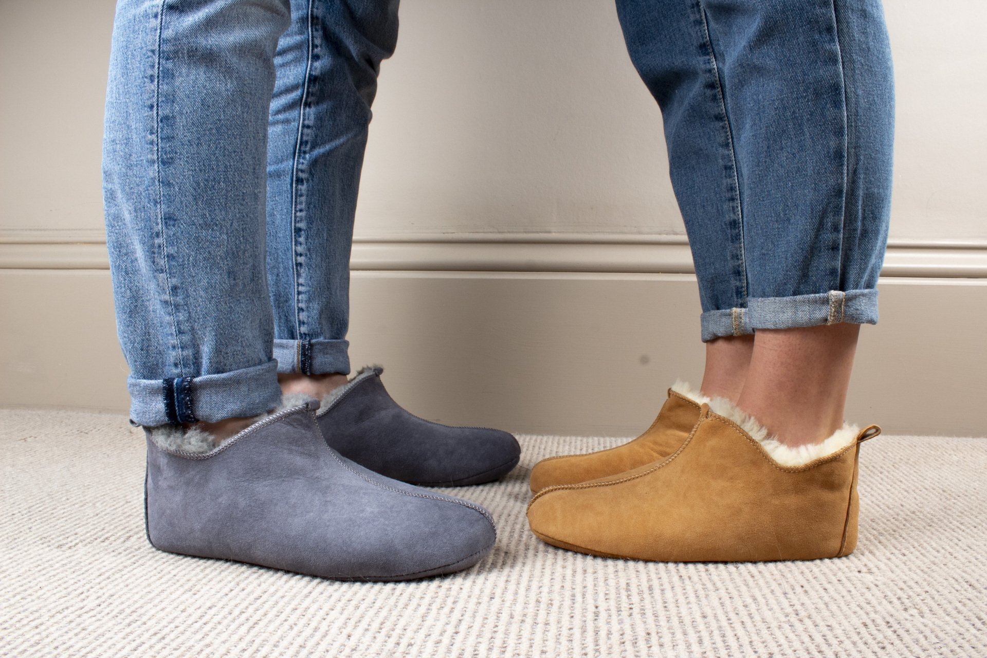 Mens Elf Beige Slippers