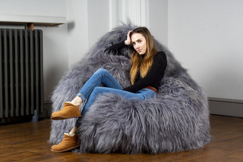 Icelandic Grey Beanbag 'Extra Large'