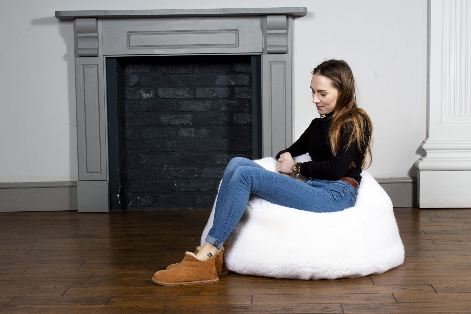 British White ShortWool BeanBag ‘small’