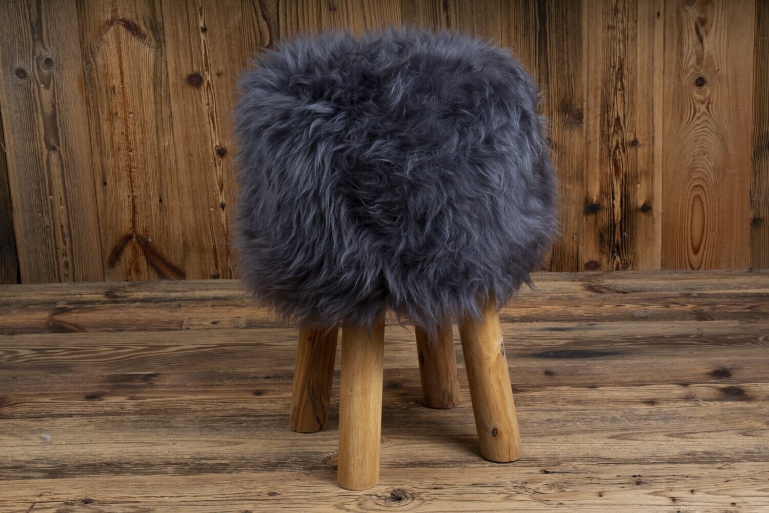 British Sheepskin stool