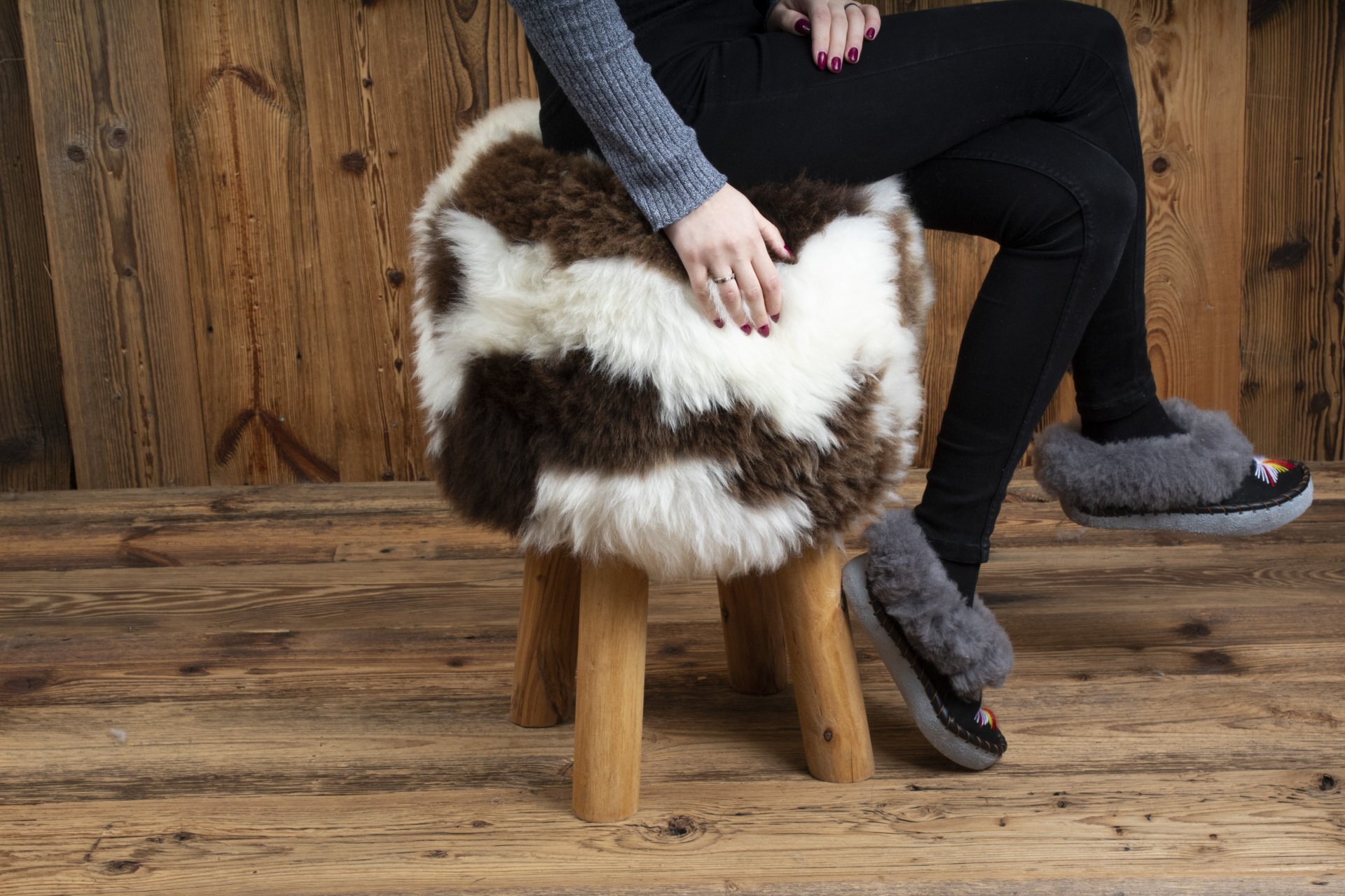 Jacob Sheepskin stool