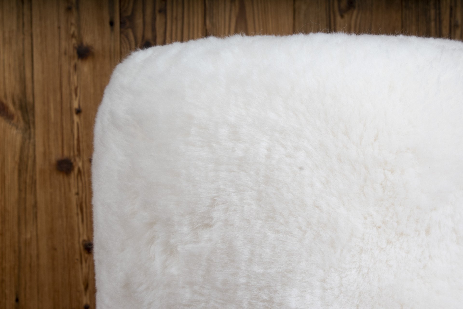 ShortWool Sheepskin Bar stool 'white'