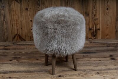British Sheepskin Classic Footstool 'mink'