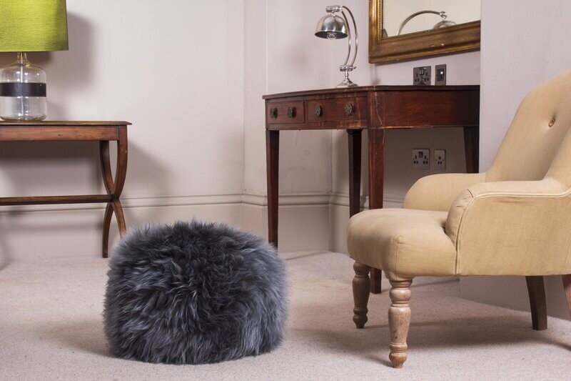 British Sheepskin Pouffe