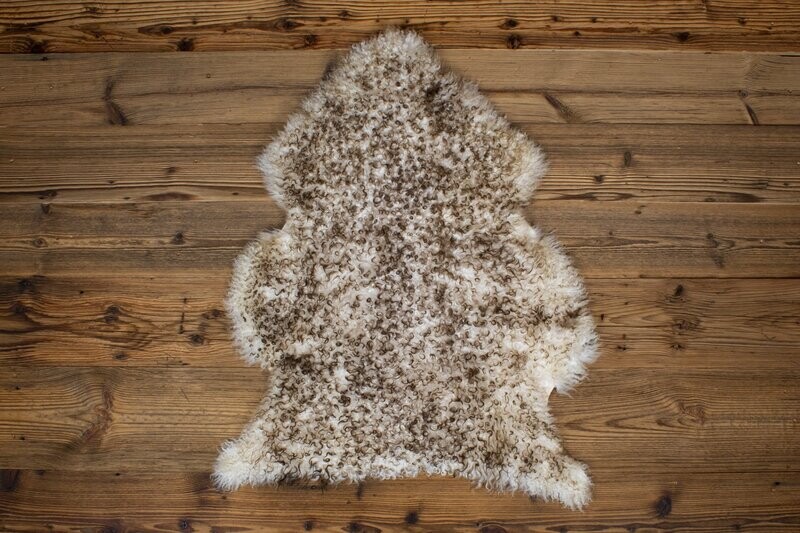 White&Brown Gotland Sheepskin#2