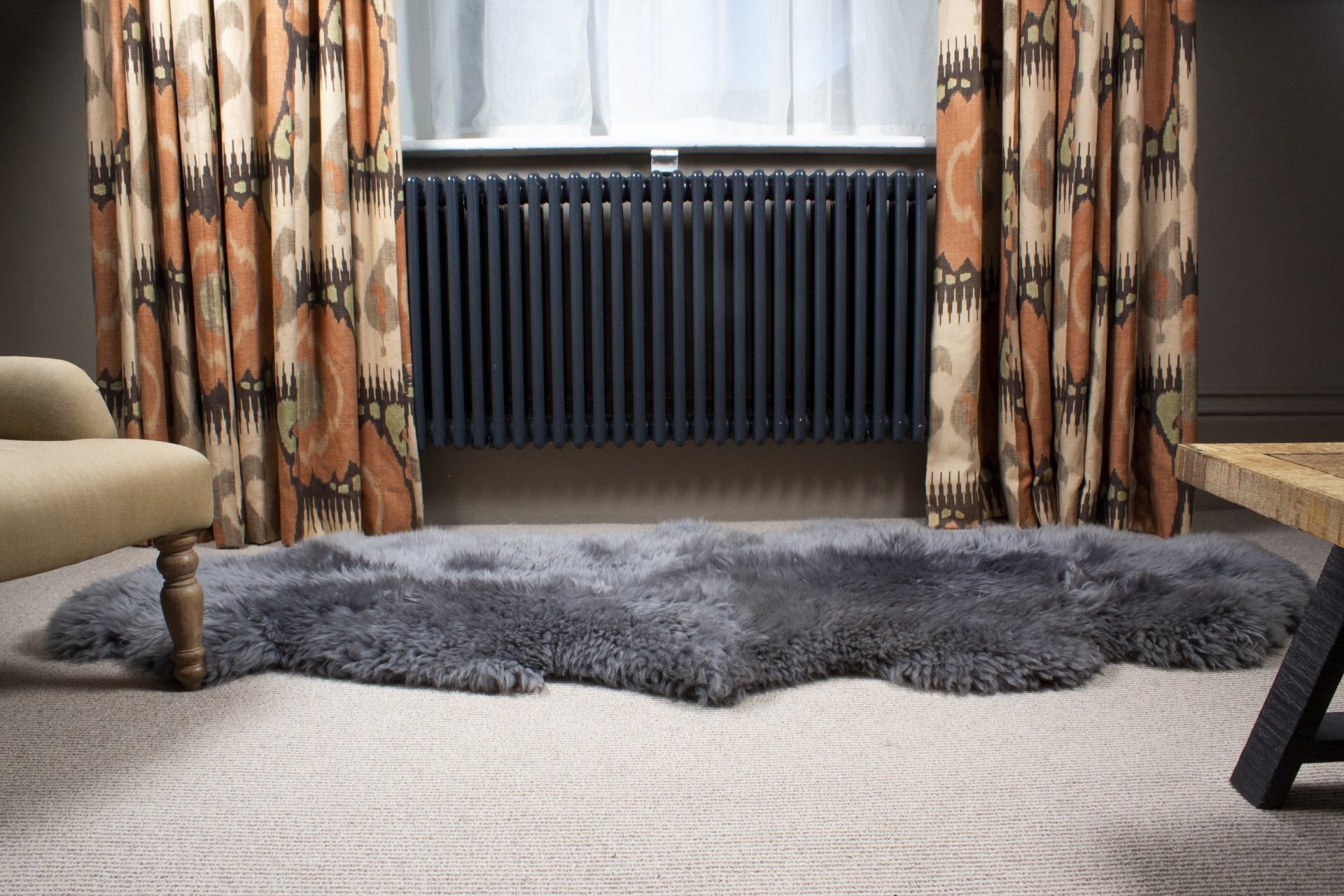Double British Sheepskin ‘grey’