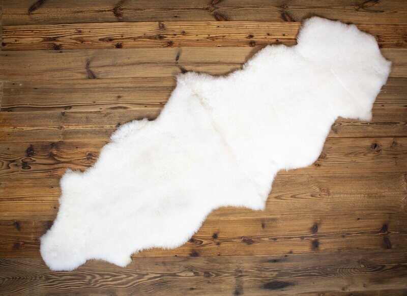 Double ShortWool Sheepskin ‘white’