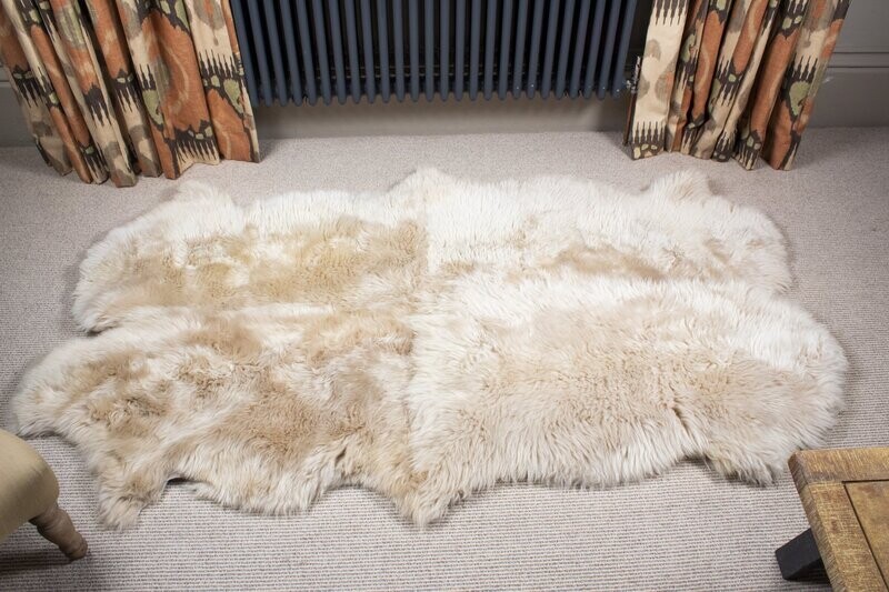 Quad British Sheepskin ‘cappuccino’