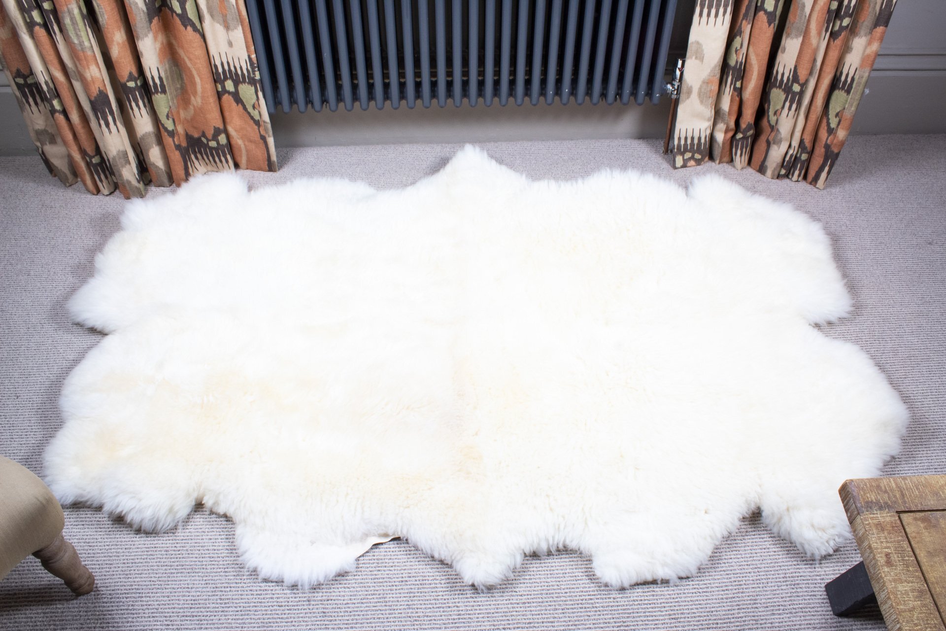Quad British Sheepskin ‘white’