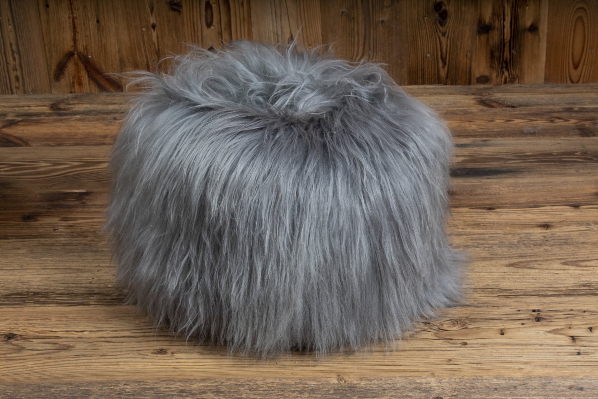 Icelandic Sheepskin Pouffe