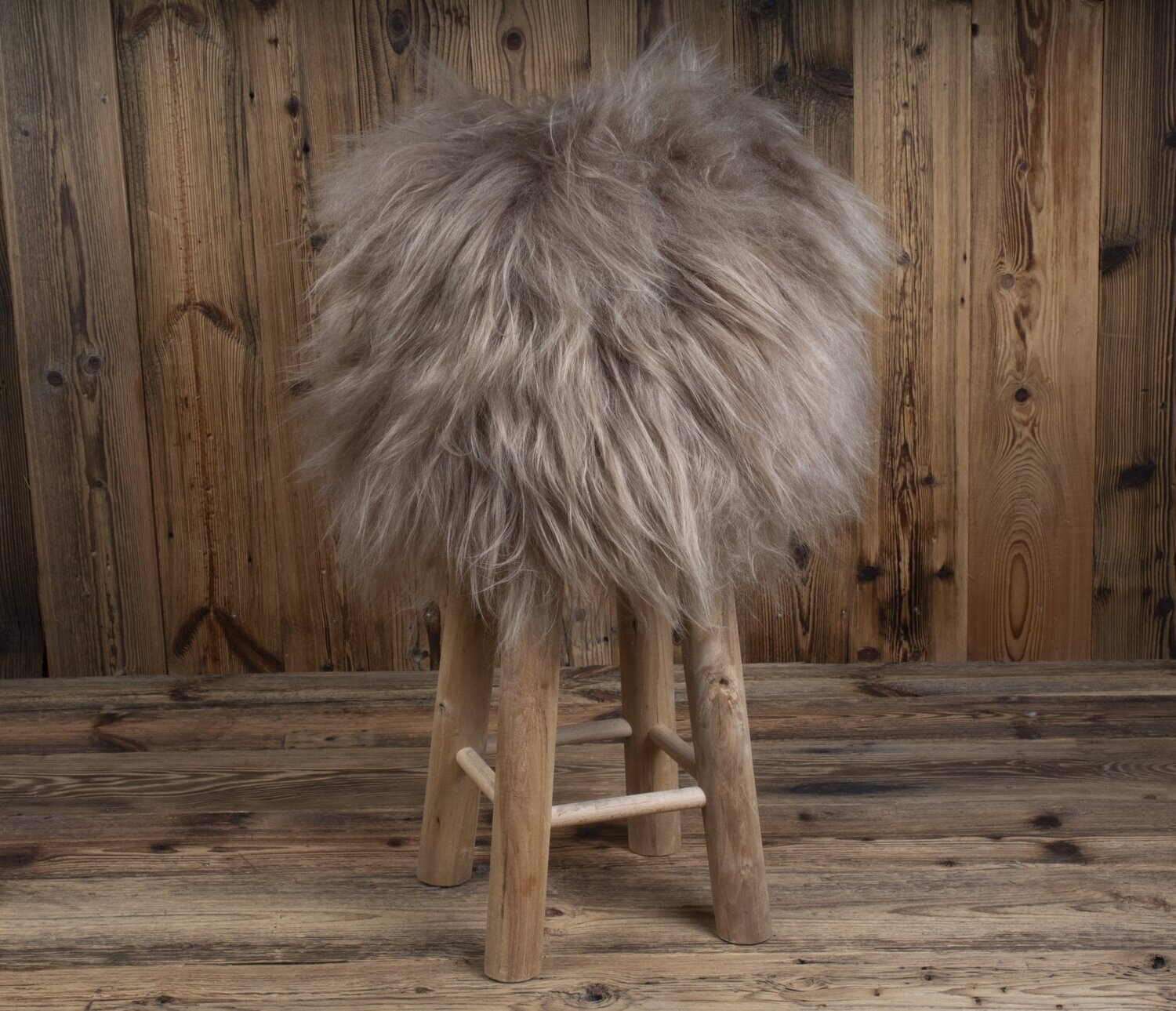 Icelandic Sheepskin Bar stool, Colour Options:: Brown