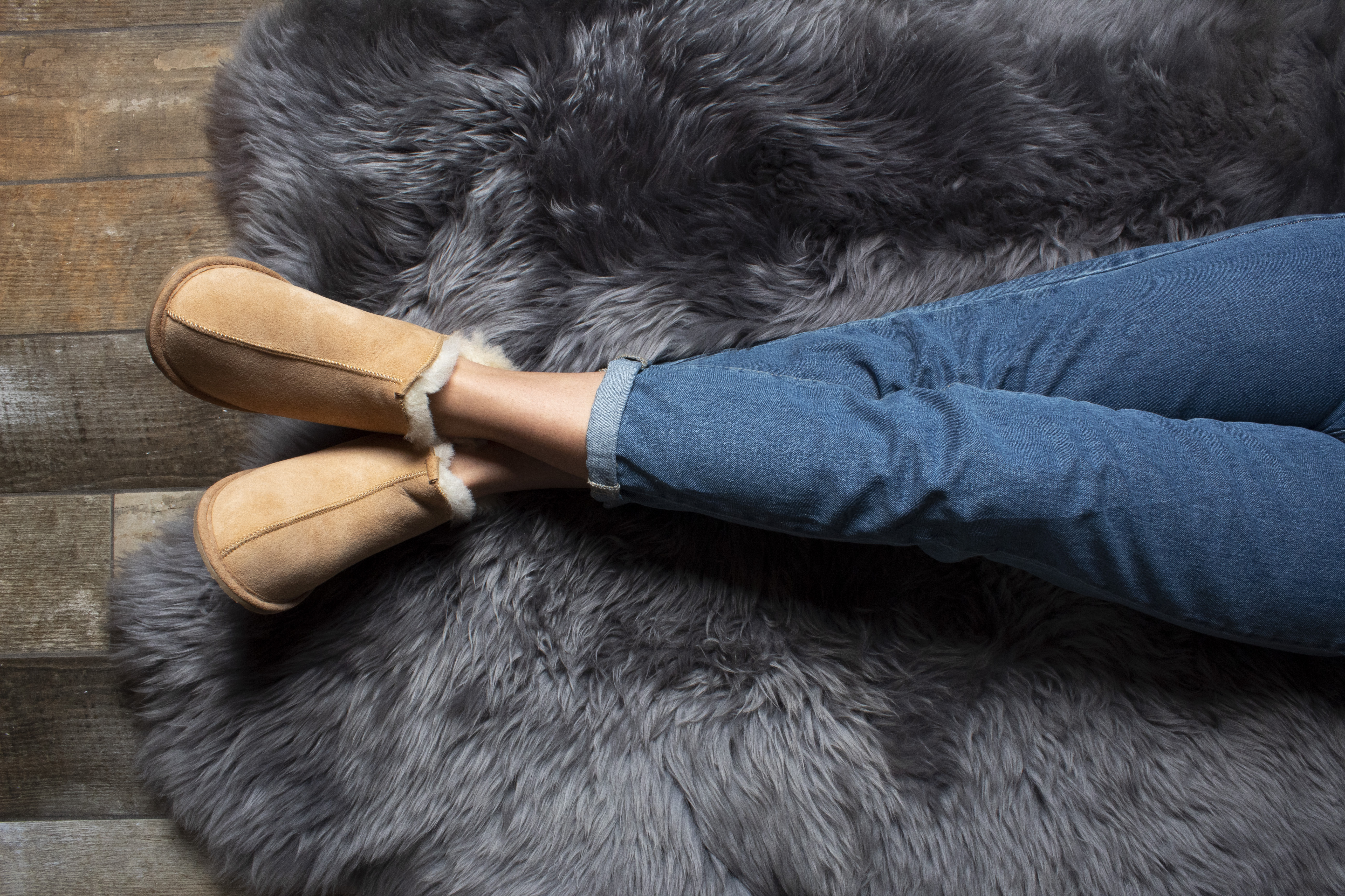 Womens Santa Beige Slippers