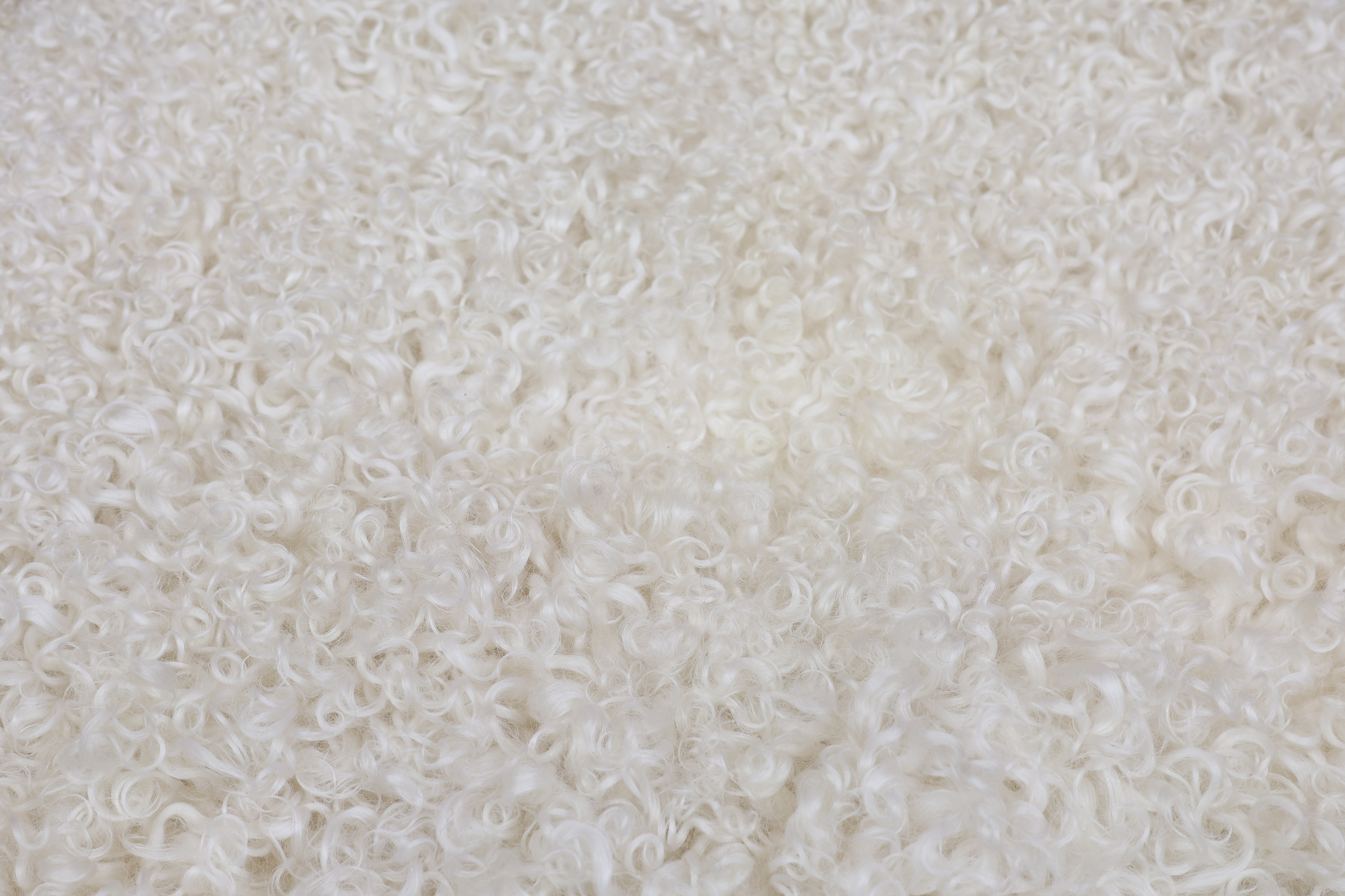 White Leicester Longwool Sheepskin #1