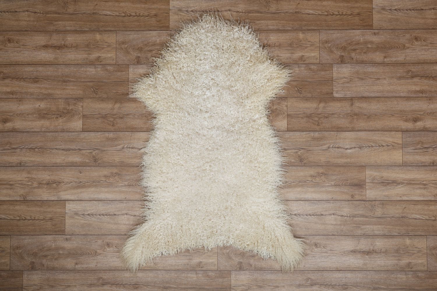White Leicester Longwool Sheepskin #2
