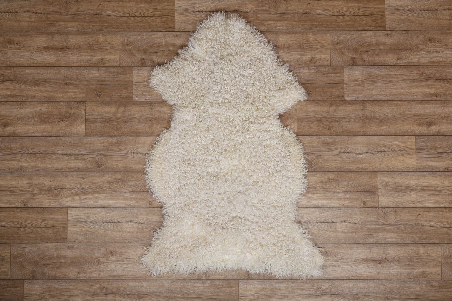 White Leicester Longwool Sheepskin #1