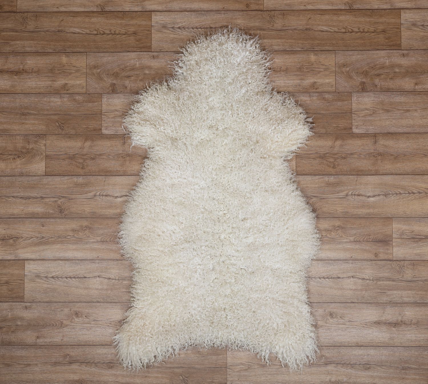 White Leicester Longwool Sheepskin #3