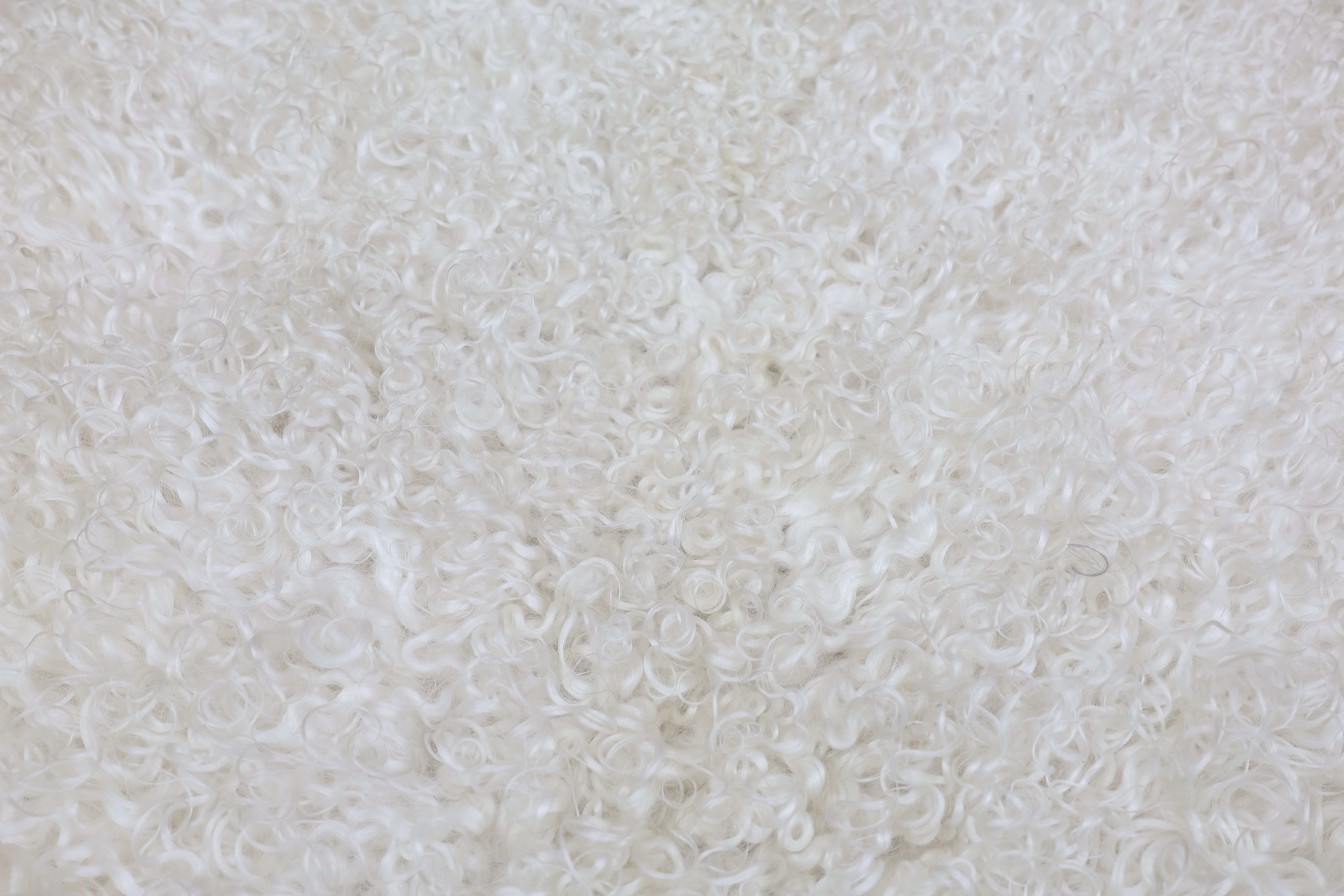 White Leicester Longwool Sheepskin #3