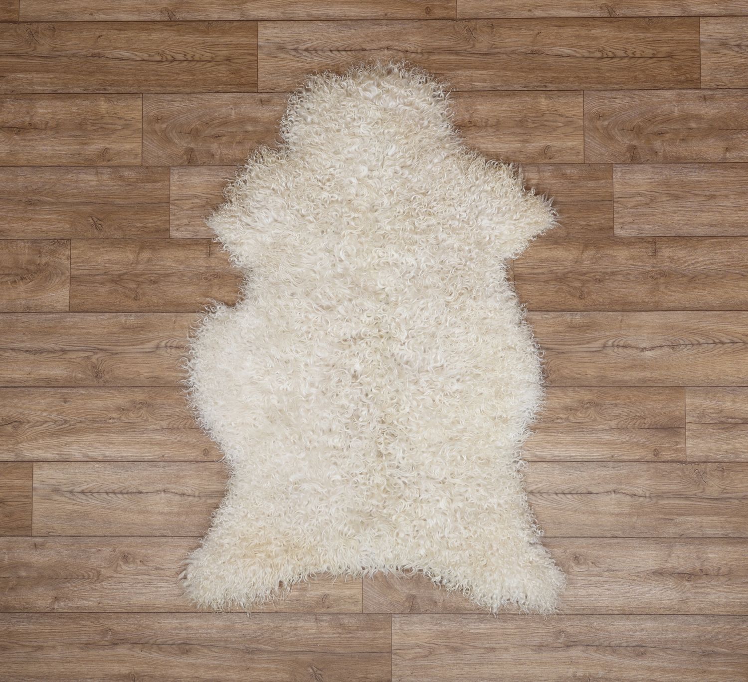 White Leicester Longwool Sheepskin #4