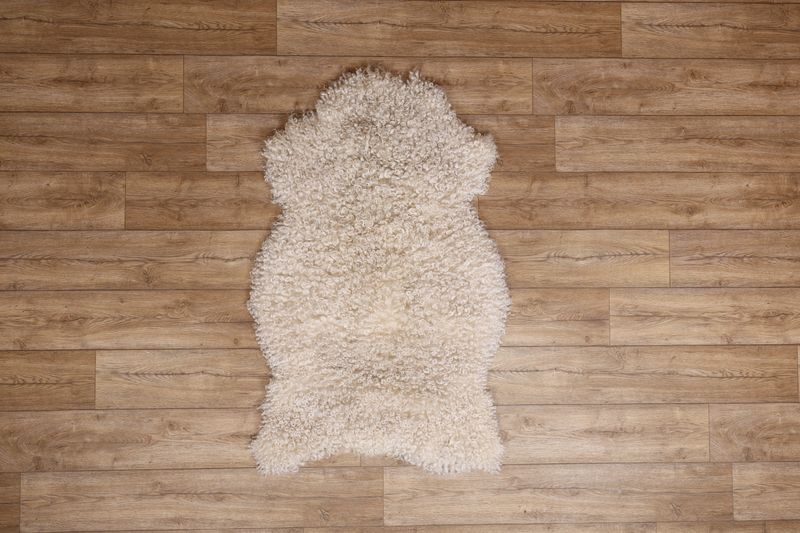 White Gotland Sheepskin #5