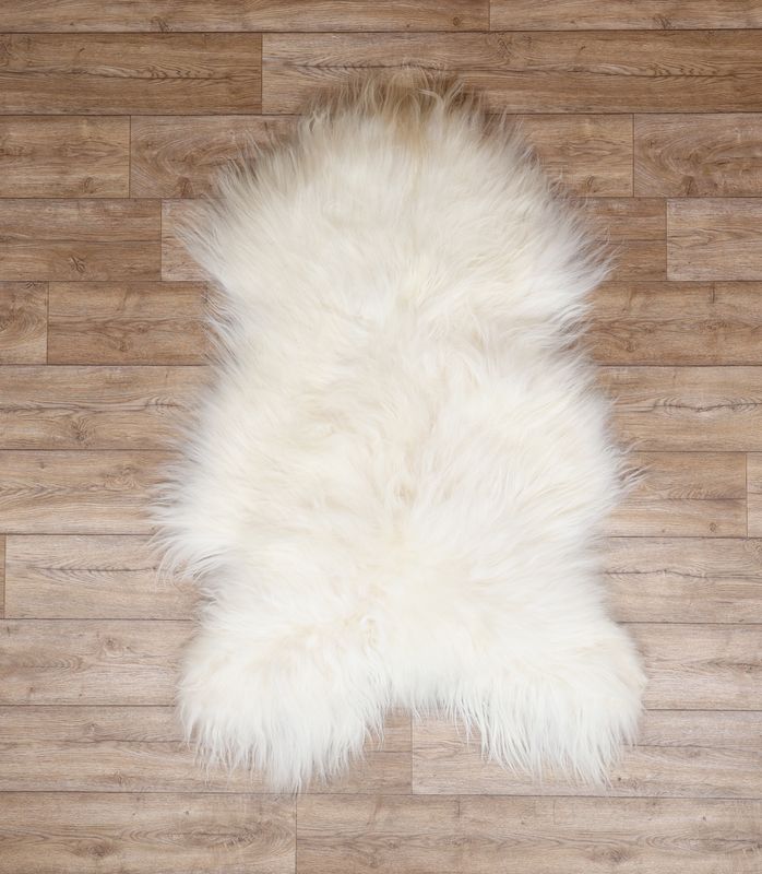 White Icelandic Sheepskin #4