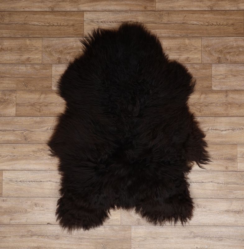 Natural Black Icelandic Sheepskin #9