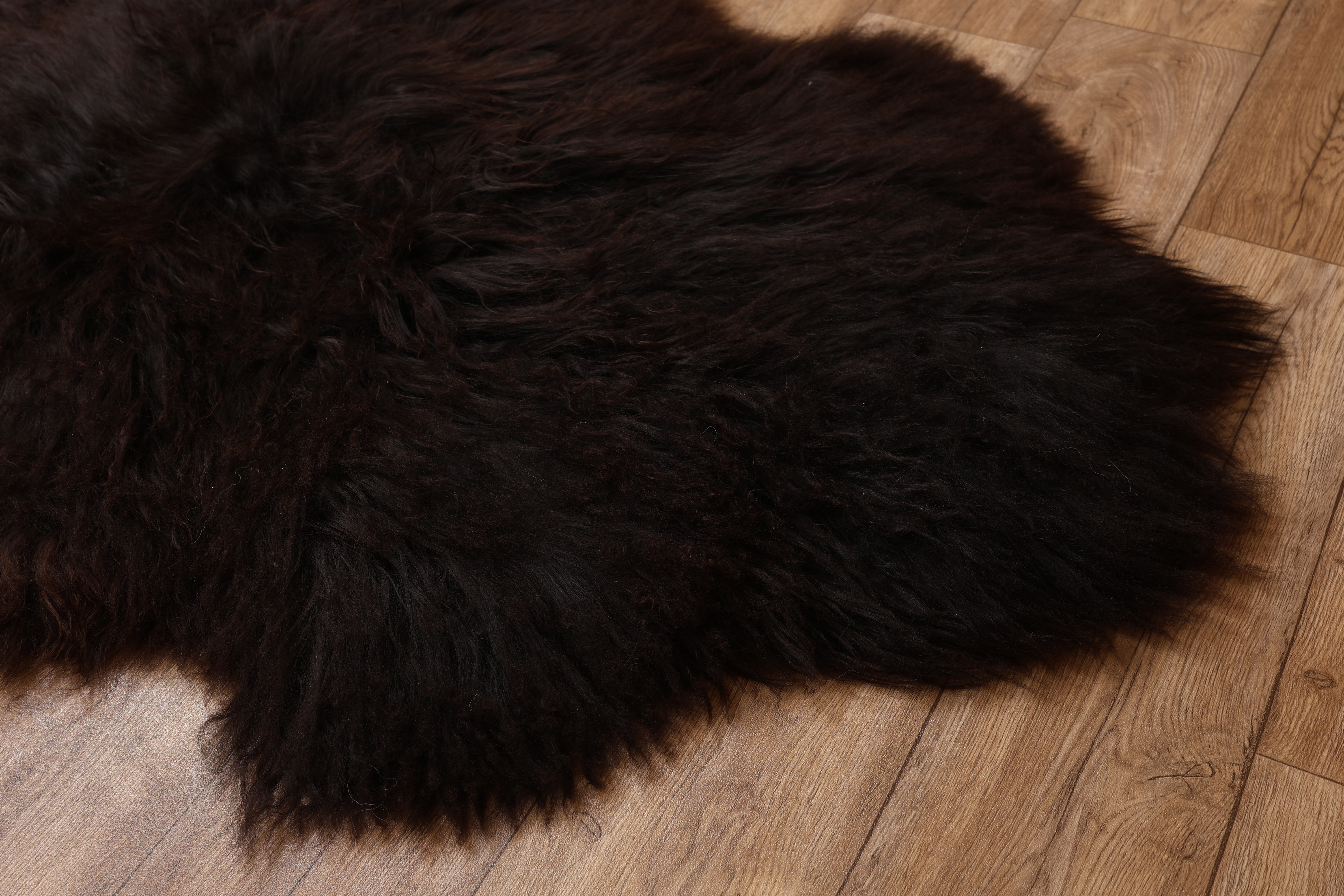 Natural Black Icelandic Sheepskin #9