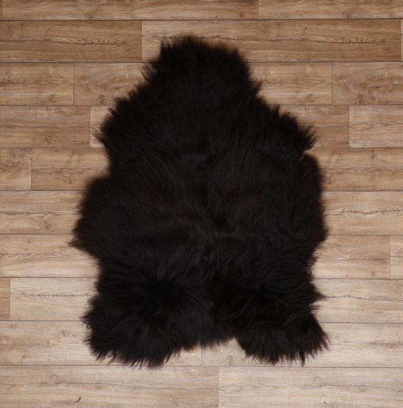 Natural Black Icelandic Sheepskin #10