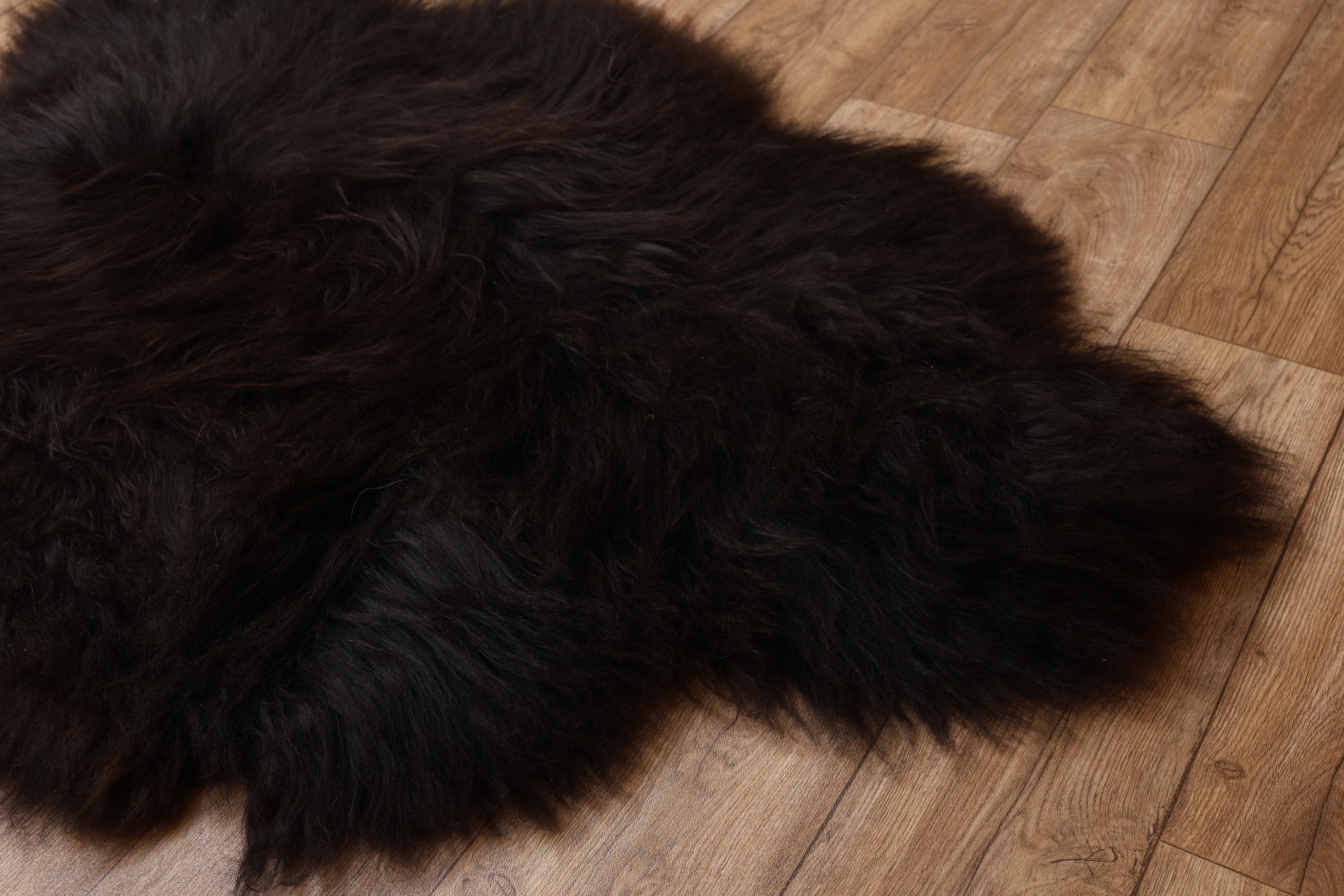 Natural Black Icelandic Sheepskin #10