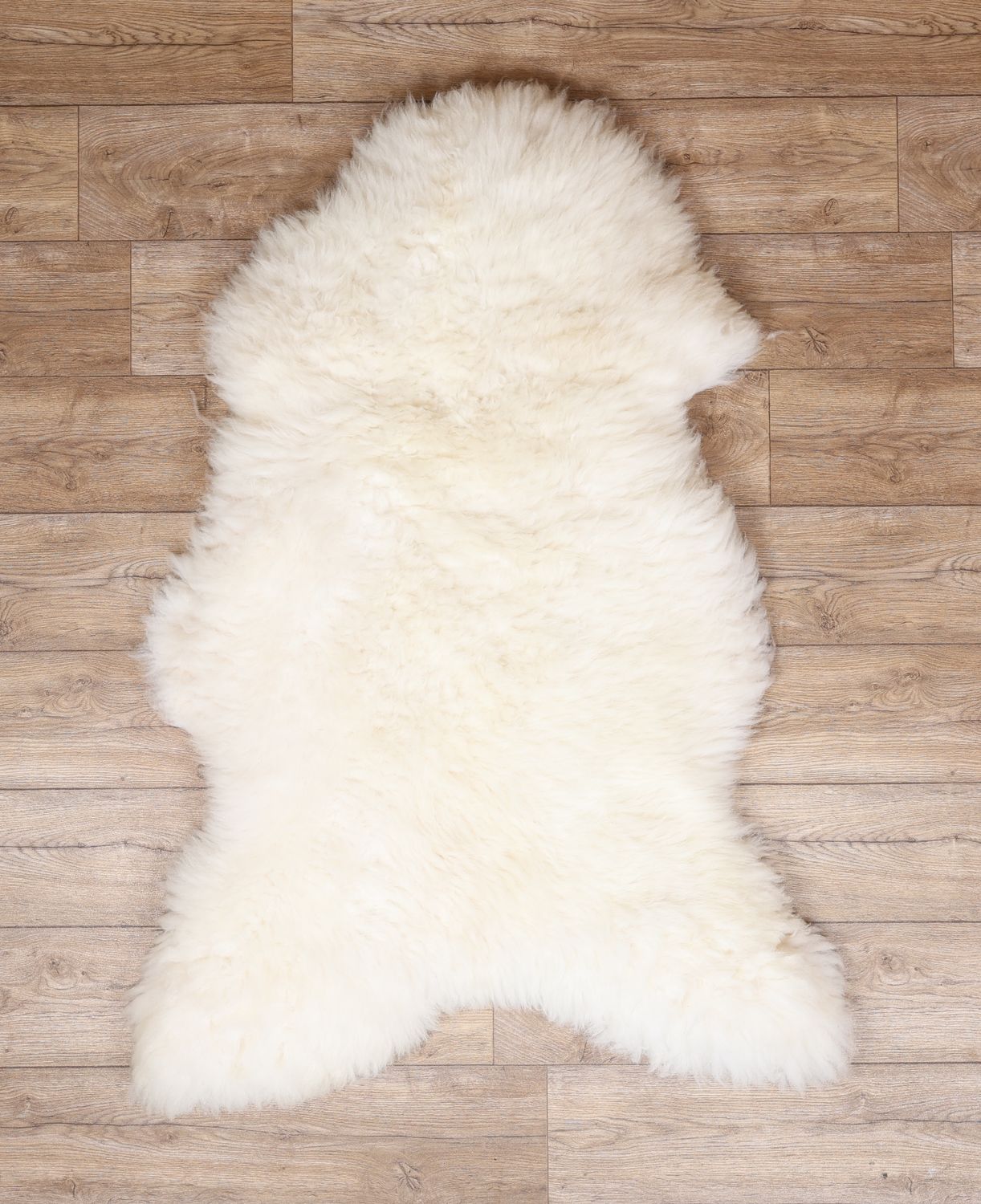 Natural White Sheepskin Rug #5