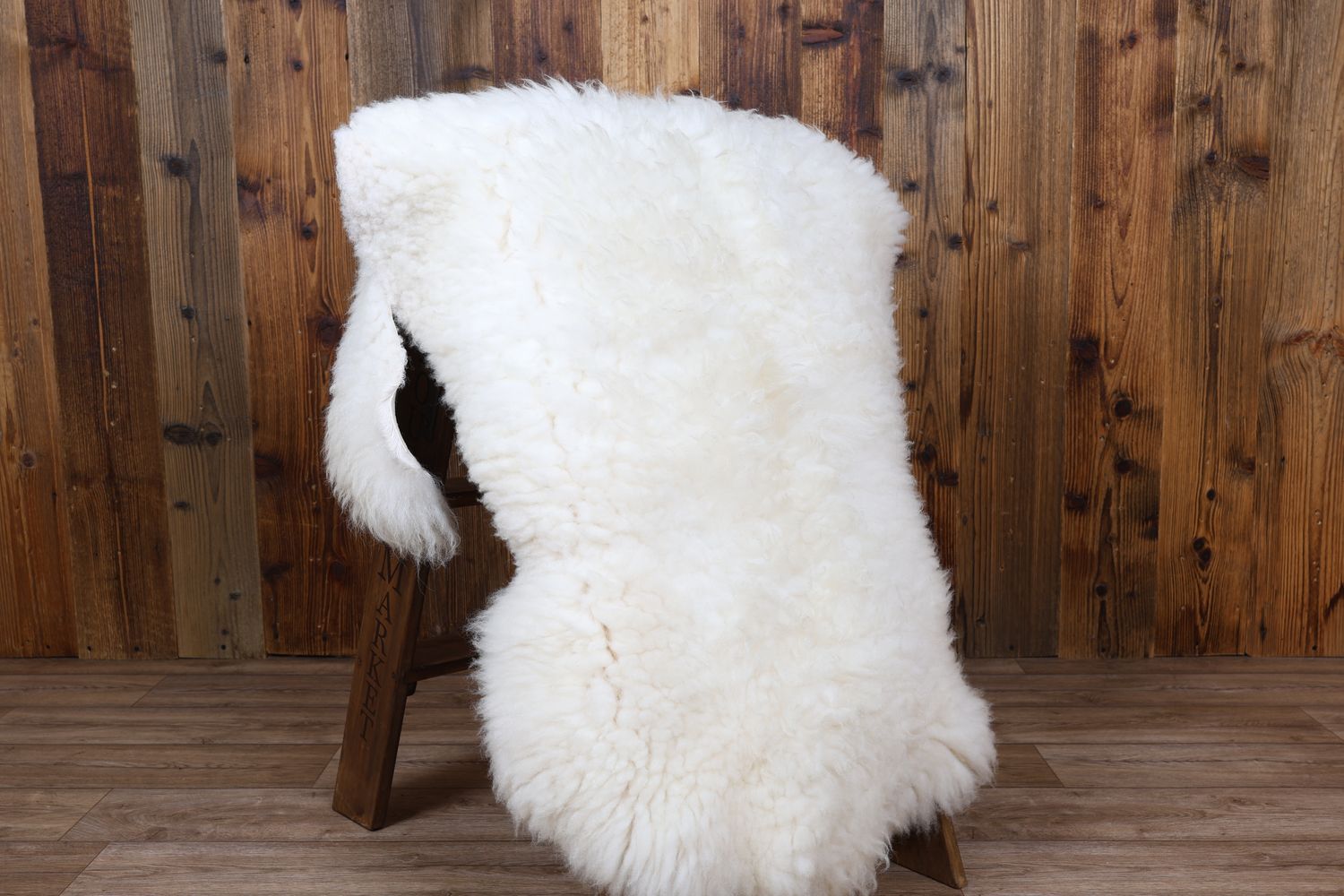 Natural White Sheepskin Rug #3