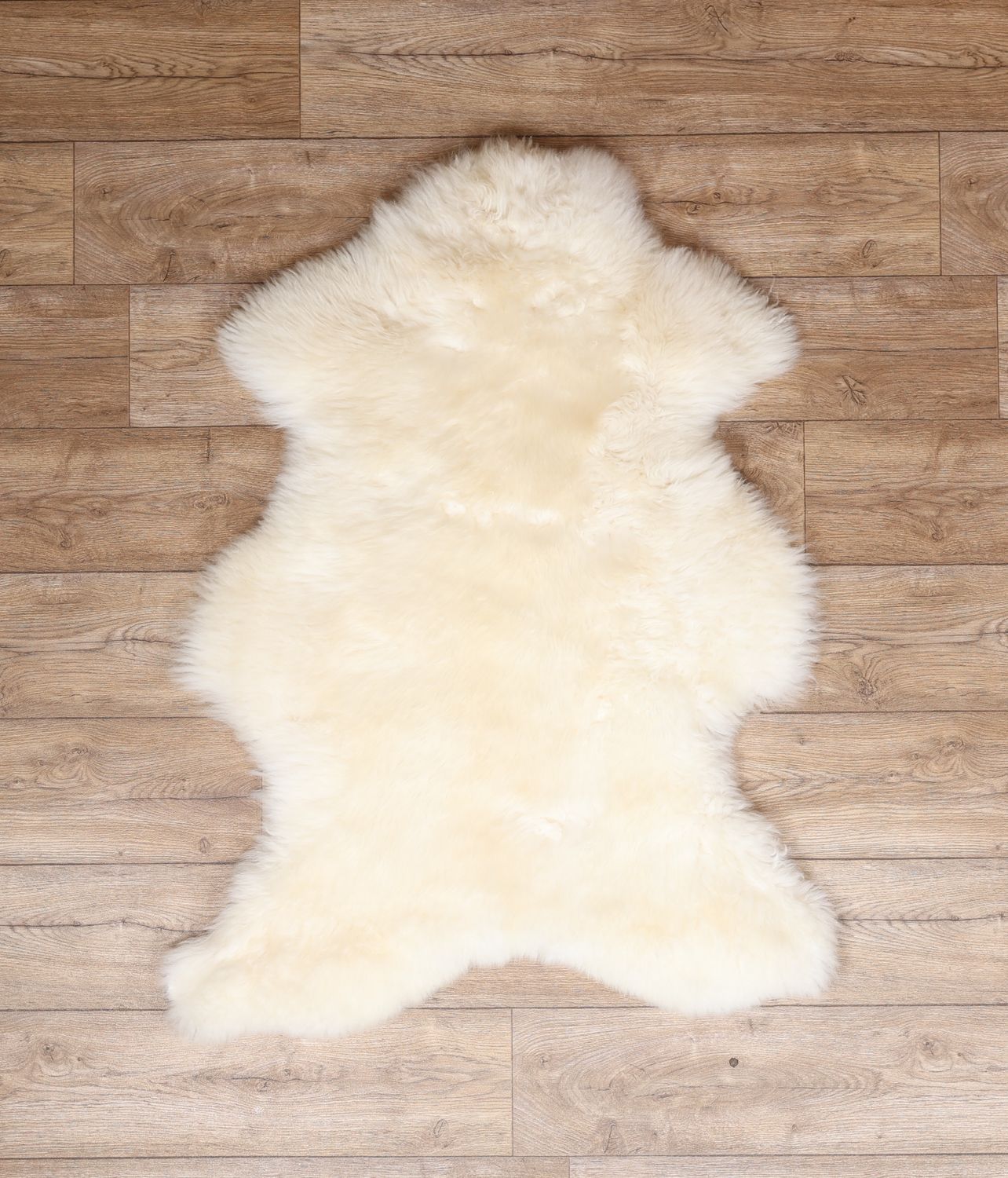 Natural White Sheepskin Rug #9