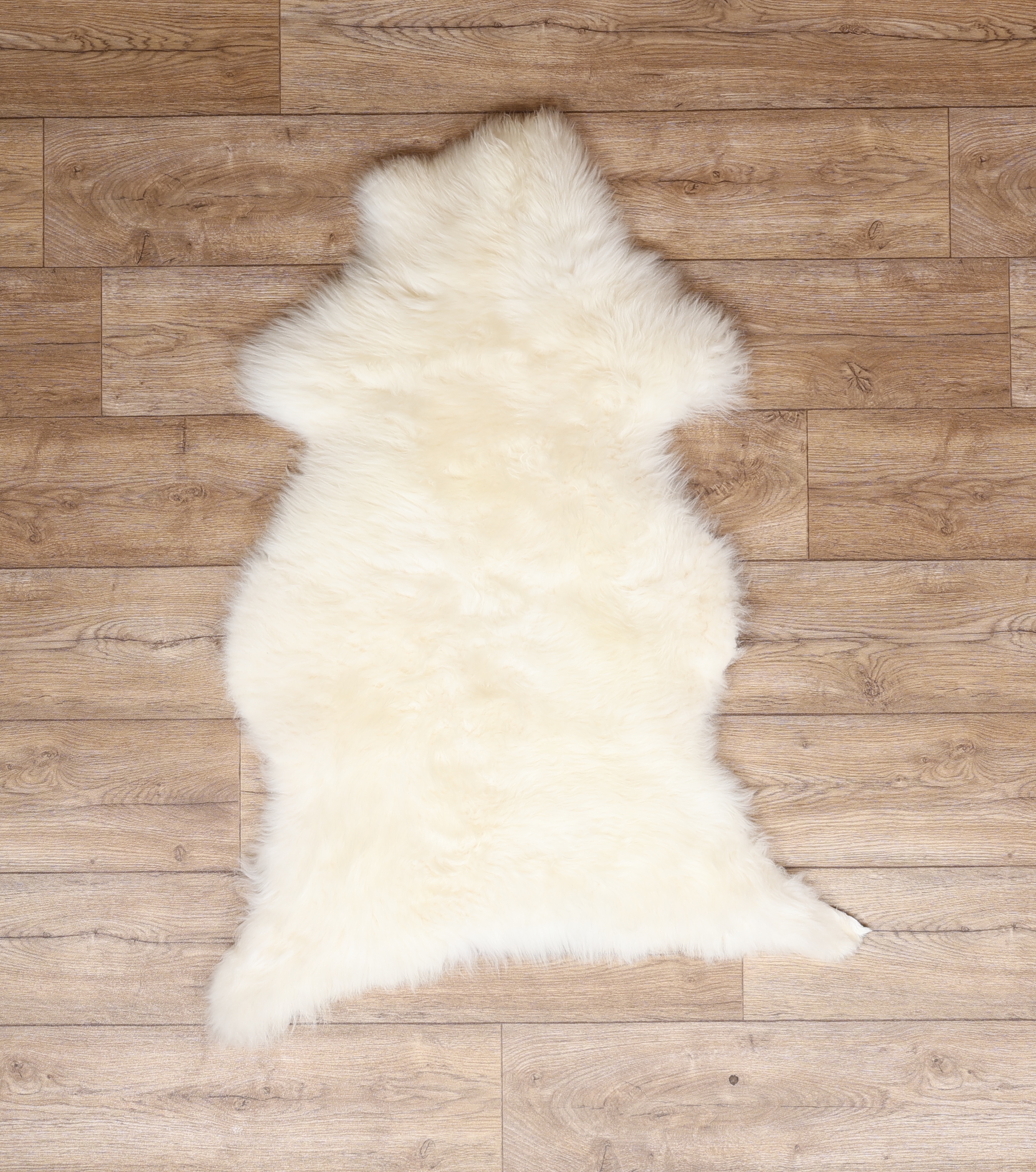 Natural White Sheepskin Rug #10